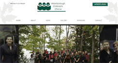 Desktop Screenshot of peterboroughchildrenschorus.com