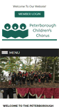 Mobile Screenshot of peterboroughchildrenschorus.com